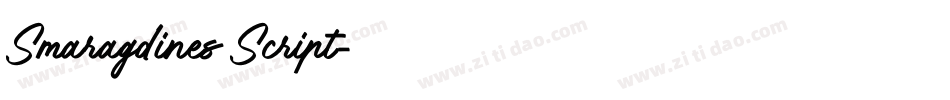 Smaragdines Script字体转换